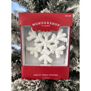 Wondershop Target Unlit Tree Topper 6 “ White Snowflake